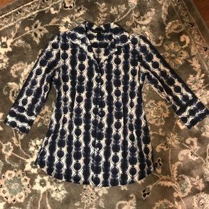 Lafayette 148 New York Button Down Top
